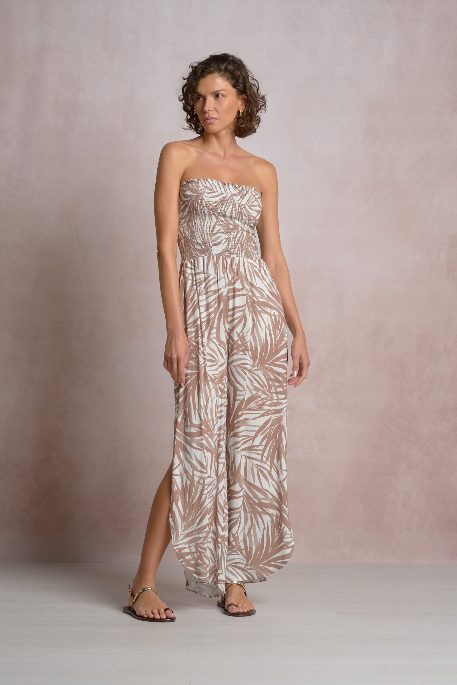 Elan Strapless Smock Jumpsuit