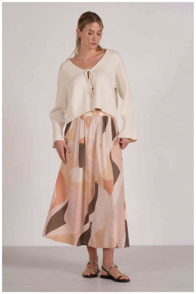 Elan Tie Front Cardigan Sweater